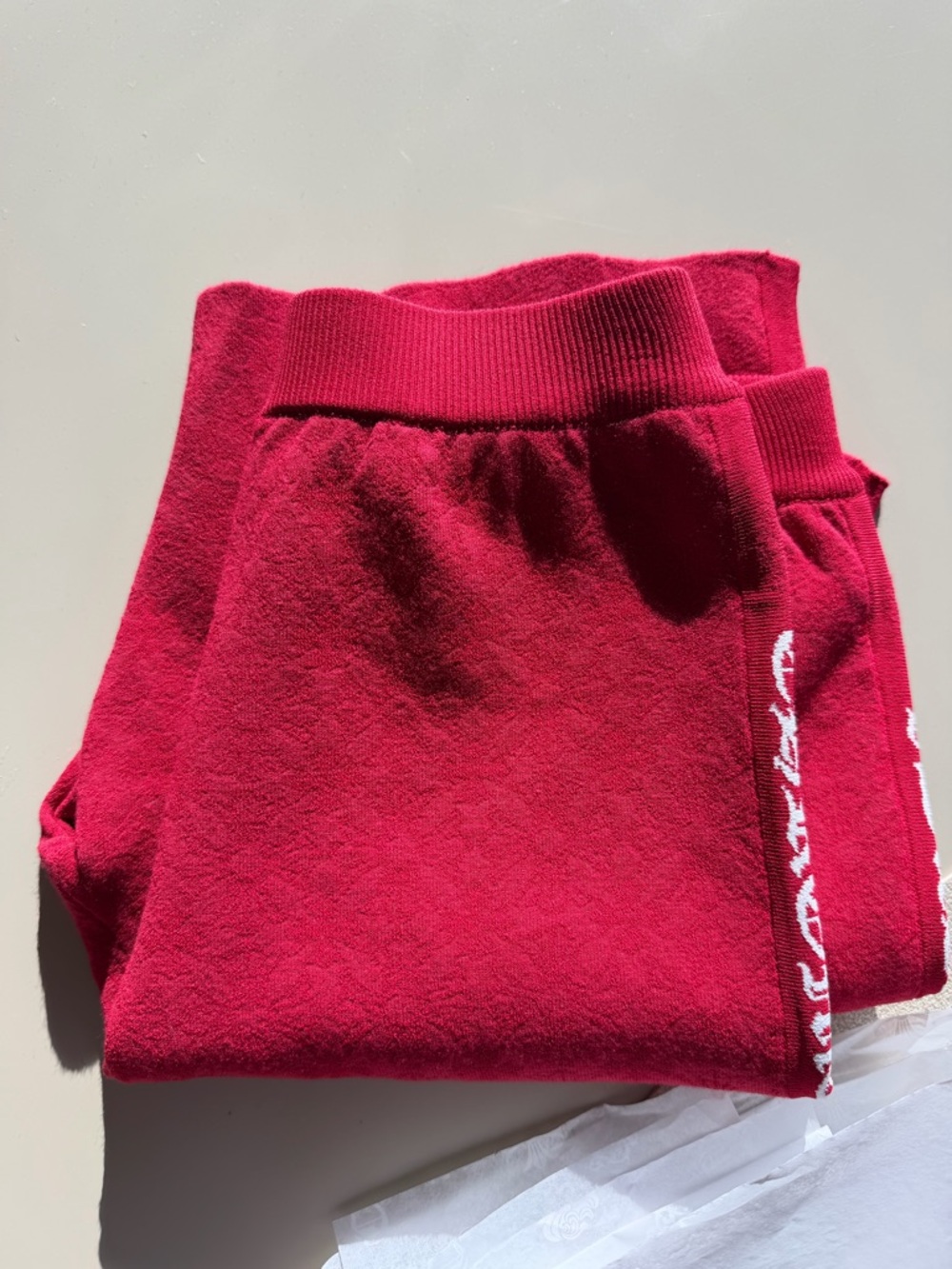 Crime hearts Cozy Red Sweat shorts style